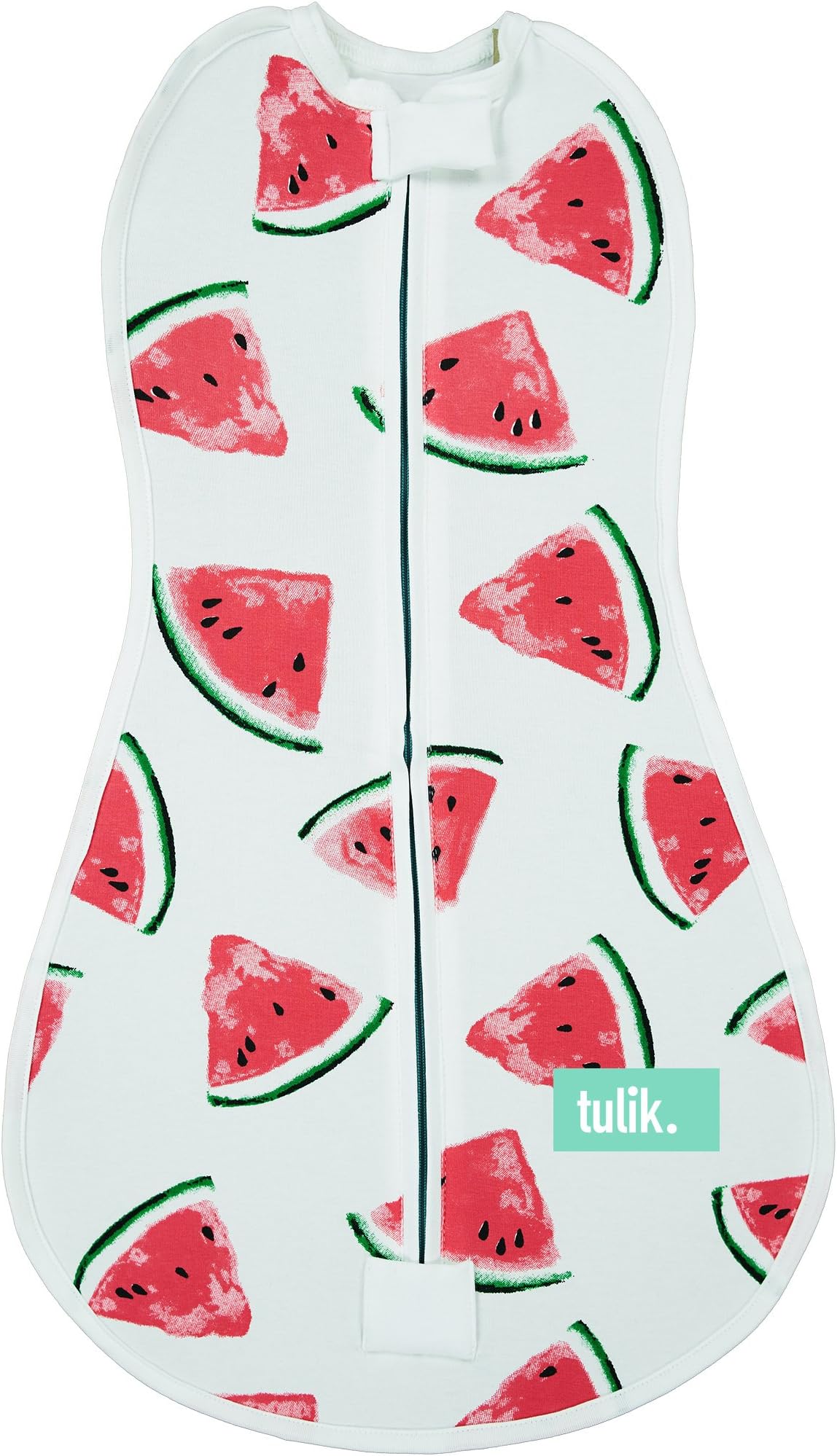 Tulik Baby Swaddle Zippered Swaddling Suit for Infants and Newborns (0-3 months) (Snoozy Watermellon)