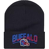 Football Fans Embroidered Beanie Hat, Football Team City Skull Beanie Hats Christmas Best Gift for Men Women