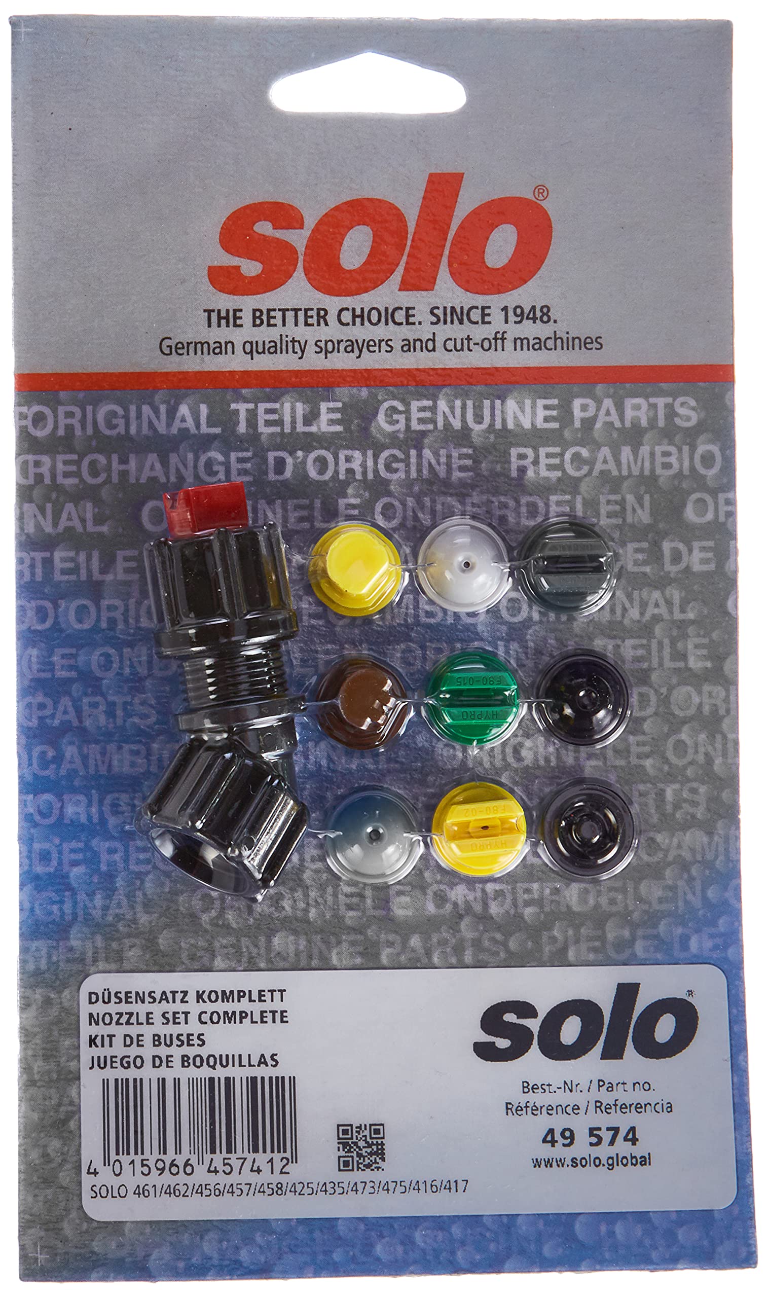 Solo Complete Sprayer Nozzle Set