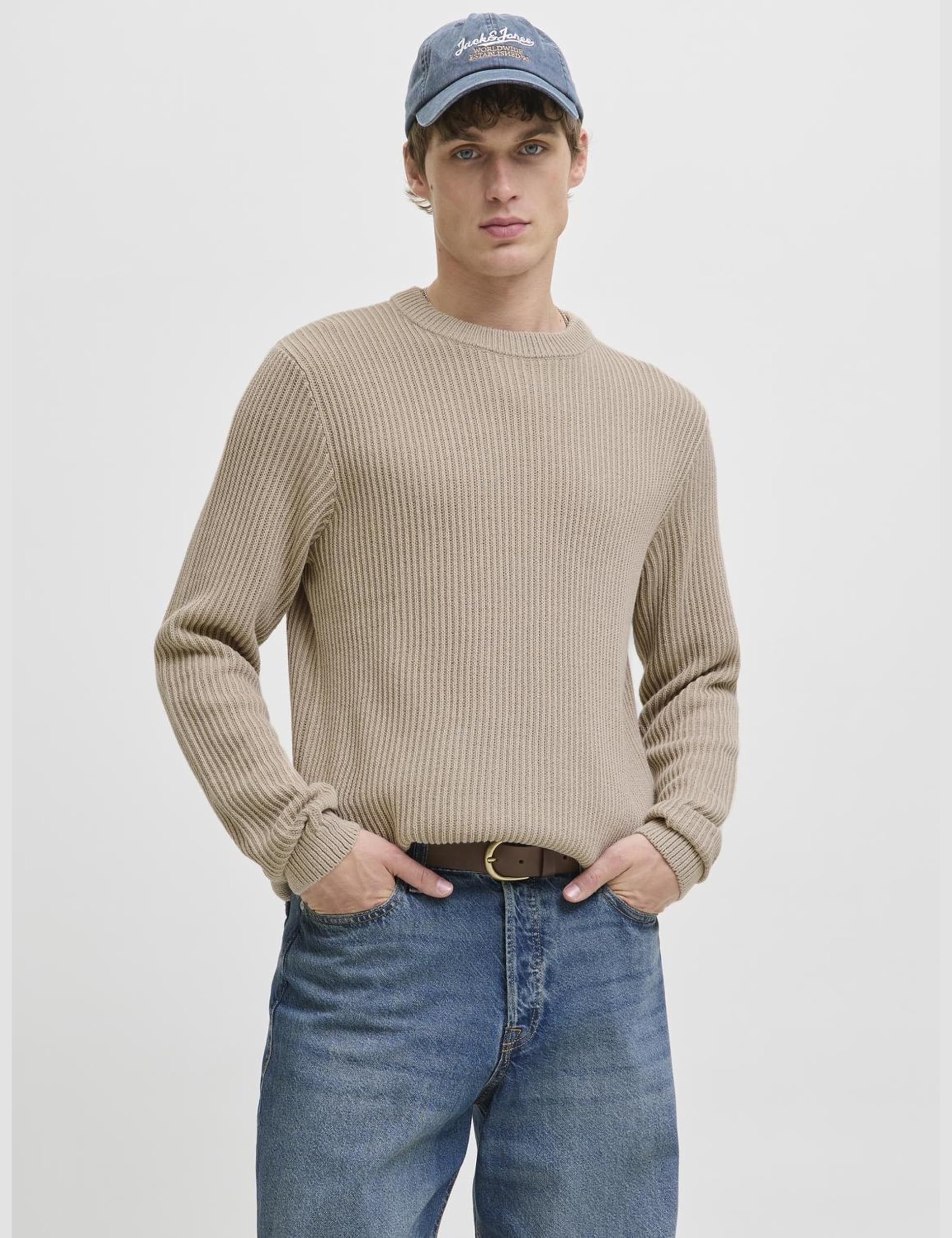 JACK & JONES Jjedover Knit Crew Neck Sn 2