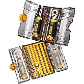 TGFTGF 78 PCS Ratcheting Screwdriver Set Ratchet Wrench Socket Set, with Magnetic Precision Screwdriver Set, Portable, Repair Tool Kits, Double-Layer Design for Computer/Bike/Car/Electronics