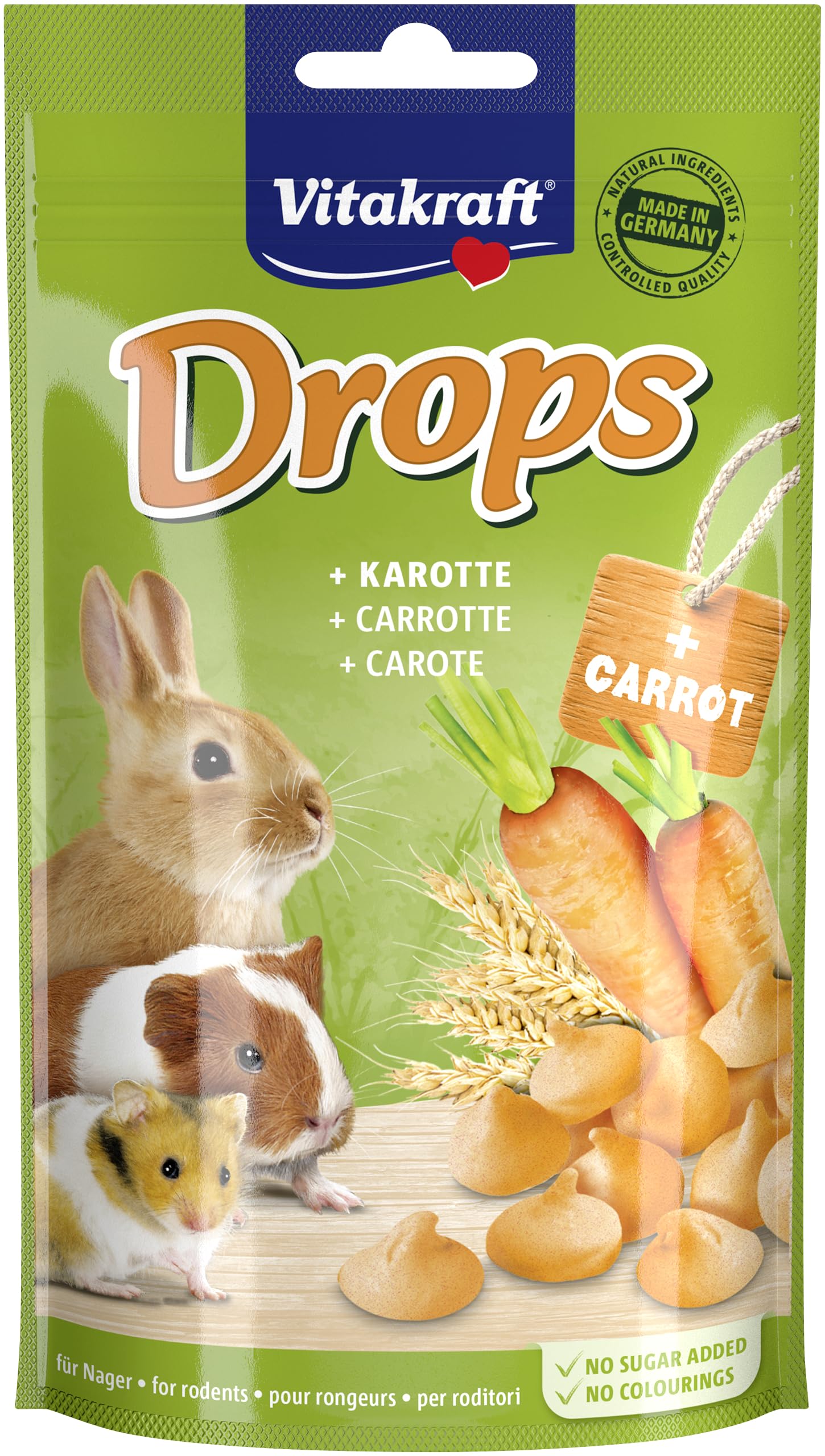 VITAKRAFT DROPS ROZATOARE MORCOV 75 G