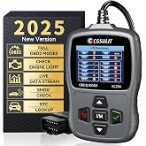 CGSULIT OBD2 Scanner SC204 Code Reader, I/M Readiness, Check Engine Light | Read &amp; Reset Engine Code, Smog Check, Live Data, DTC Lookup, Diagnostic scan Tool for OBDII Cars and Trucks Since 1996, Grey