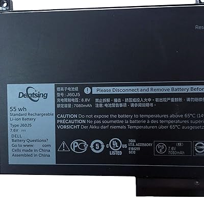 Buy Dentsing J60j5 7 6v 55wh Laptop Battery Replacement For Dell Latitude E7270 E7470 Series R1v85 451 sx 451 sy 451 su Mc34y 242wd Online In Indonesia B01bv9uo0o