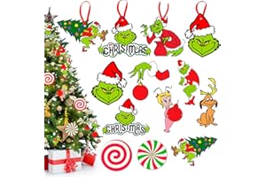 REECHAIN Christmas Tree Decorations, 20 PCS Christmas Tree Hanging Ornament Holiday Ornaments Xmas Decorations Xmas Decor Home Indoors