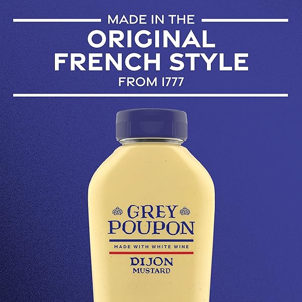 GREY POUPON DIJON MUSTARD, 10 OZ. SQUEEZE BOTTLE