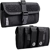 OneTigris Phone Pouch, Tactical Cellphone Holster with MOLLE Strap and Quick Release Buckle, for iPhone 17/Air/17 Pro/16/16 Pro/15/15 Pro/14 Pro/13 Pro, for Galaxy S25/S24/S23/S22/S21