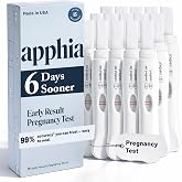 Apphia Health Early Detection Pregnancy Tests: 6 Days Before Missed Period | hCG Test with 3min results, Long Grip Handle for Easy Sampling, Easy to Read Fast &amp; Accurate, 15 individually Midstream