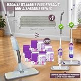 MEXERRIS Spray Mop with 3 Reusable Pads 300ml Bottle Floor Cleaner view 3