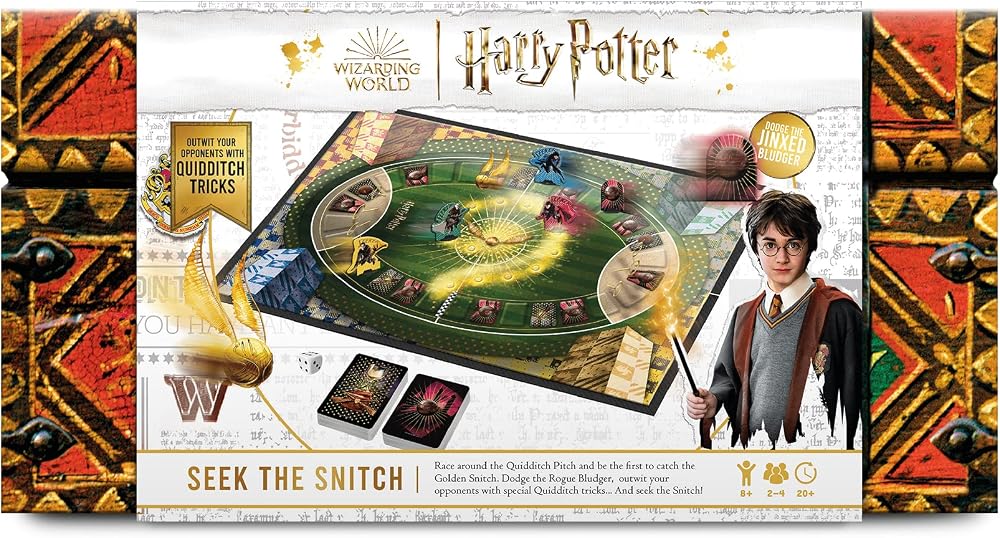 Cartamundi Harry Potter Seek The Snitch Board Game for 2-4 Players