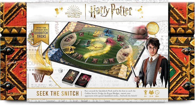 Cartamundi Harry Potter Seek The Snitch Board Game for 2-4 Players
