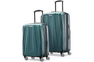 Samsonite Centric 2 Hardside Expandable Luggage with Spinner Wheels, 2-Piece Set (20/24), Emerald Green