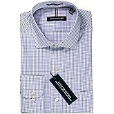 Tommy Hilfiger Men's Regular Fit Spread Collar Long Sleeve Dress Shirt