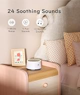 Dreamegg D1 White Noise Machine with Night Light 24 Sounds Baby Baby Sleep view 3