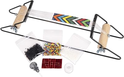 Beadsmith Bead Loom KIT Metal - 12.5 in Loom, 1000 Beads, 22 gauge