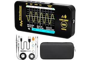 BSIDE Handheld Digital Oscilloscope 3.2” TFT LCD Scope Tester, 10MHz Bandwidth with 48MSa/s Sampling Rate, Potable Automotive