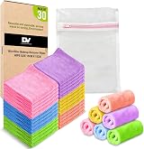 DualVertex 30 Microfibre Face Cloths 15x15cm Reusable Makeup Remover Wipes view 8