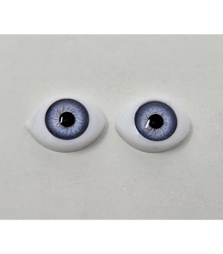 Amazon.com: Pair of Zim's 8mm Iris Oval Realistic Plastic Human