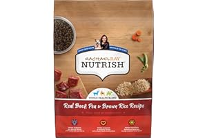 Rachael Ray Nutrish Premium Natural Dry Dog Food with Added Vitamins, Minerals & Taurine, Real Beef, Pea, & Brown Rice Recipe, 6 Pounds (Packaging May Vary)