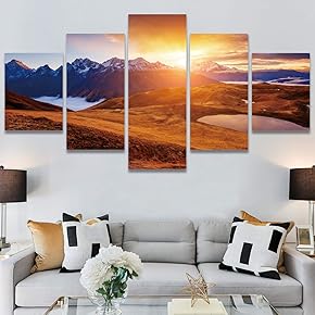 SIGNWIN 5 Panel Canvas Wall Art Modern Art...