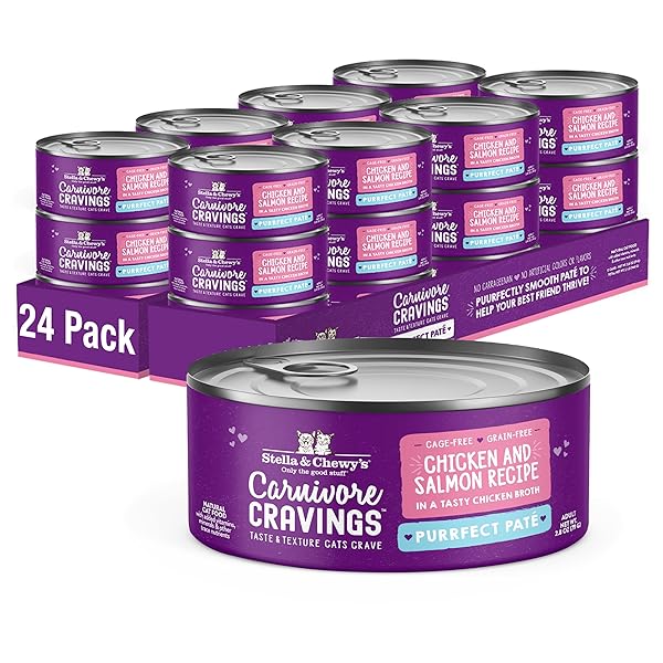 STELLA & CHEWY’S CARNIVORE CRAVINGS PURRFECT PATE CANS...