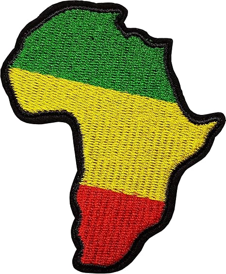 83x69cm Afrique Vert Jaune Rouge Patch Pays Africain