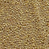 Miyuki Round Rocailles Seed Beads &ndash; Size 11/0 (2mm), Galvanized Gold, 24 g, Made in Japan