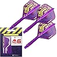 TARGET Darts Luke Littler World Champion K Flex Flights and Shaft System, No.2/No.6 | The Nuke 2025 Edition Kflex, All in One Integrated Flights and Shafts (Pack of 3) – Short/Intermediate/Medium