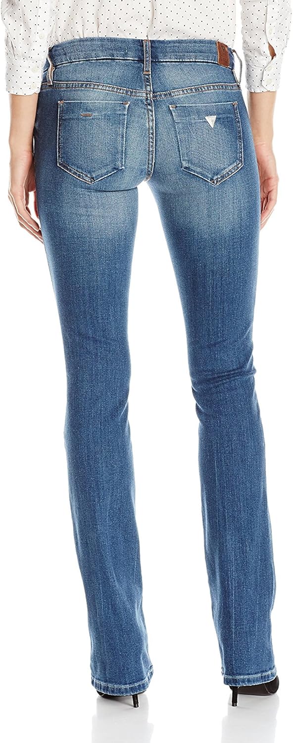 guess tailored mini bootcut jeans