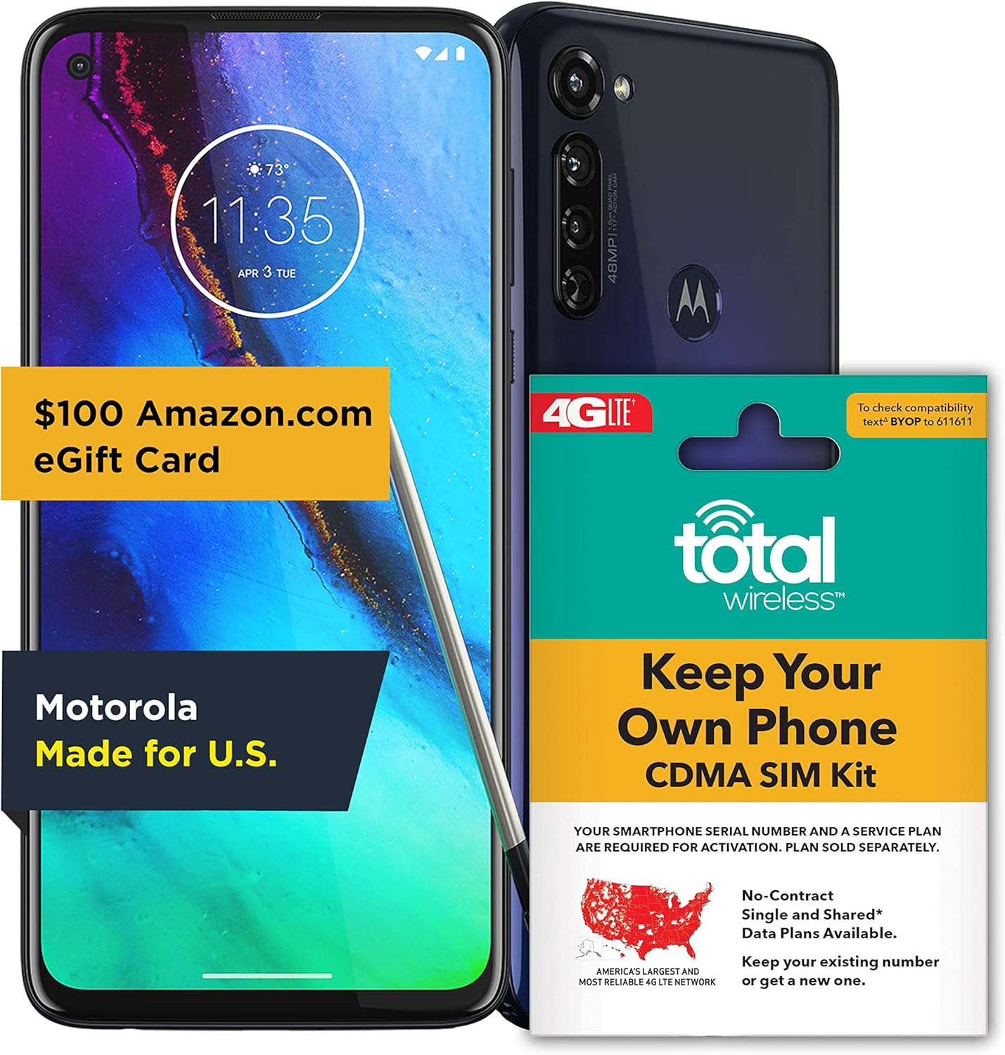 Total Wireless Keep Your Own Phone 3-in-1 Prepaid SIM Kit