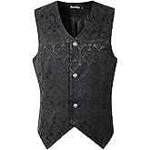 DarcChic Mens Gothic Vest Waistcoat Steampunk Victorian