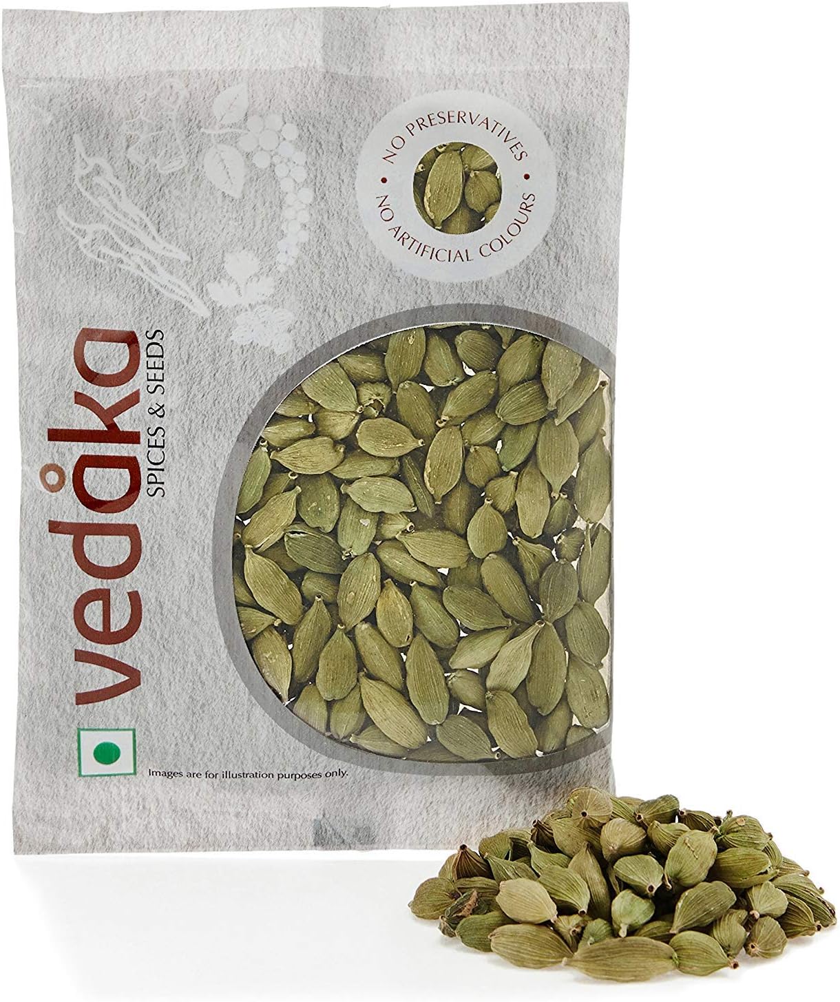 Amazon Brand - Vedaka Whole Cardamom (Elaichi), 25g