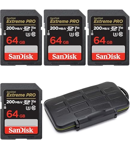 Amazon.com: SanDisk 64GB (Five Pack) Extreme Pro Memory Card