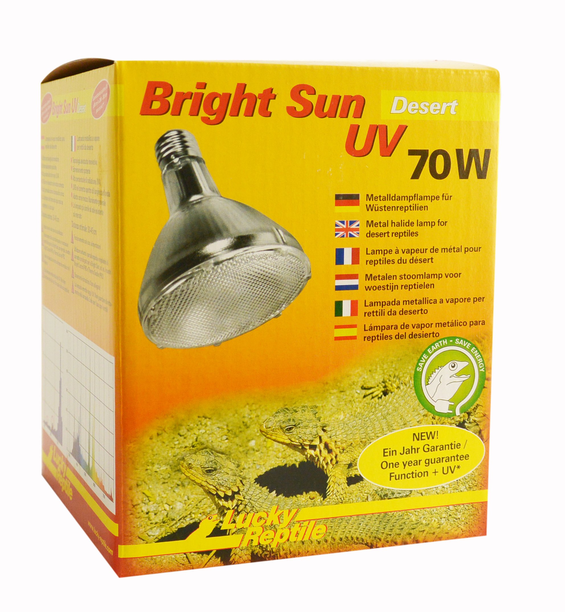 Lucky Reptile Bright Sun UV Desert - 70 W metal halide lamp for E27 sockets — image 1