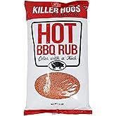 Killer Hogs HOT BBQ Rub | Championship Grill Seasoning for Beef, Steak, Burgers, Pork, and Chicken | 5 Pounds