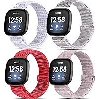 XFYELE Nylon Sport Bands Compatible with Fitbit Versa 3/Fitbit Sense, Soft Breathable Replacement Bracelet for Fitbit…