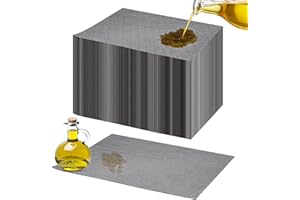 100Pcs Oil Absorbent Pads, 13 x 10 Inch Oil Absorbing Sheets, Oil Spill Mat for Under Car Home Garage Basement Restaurant and
