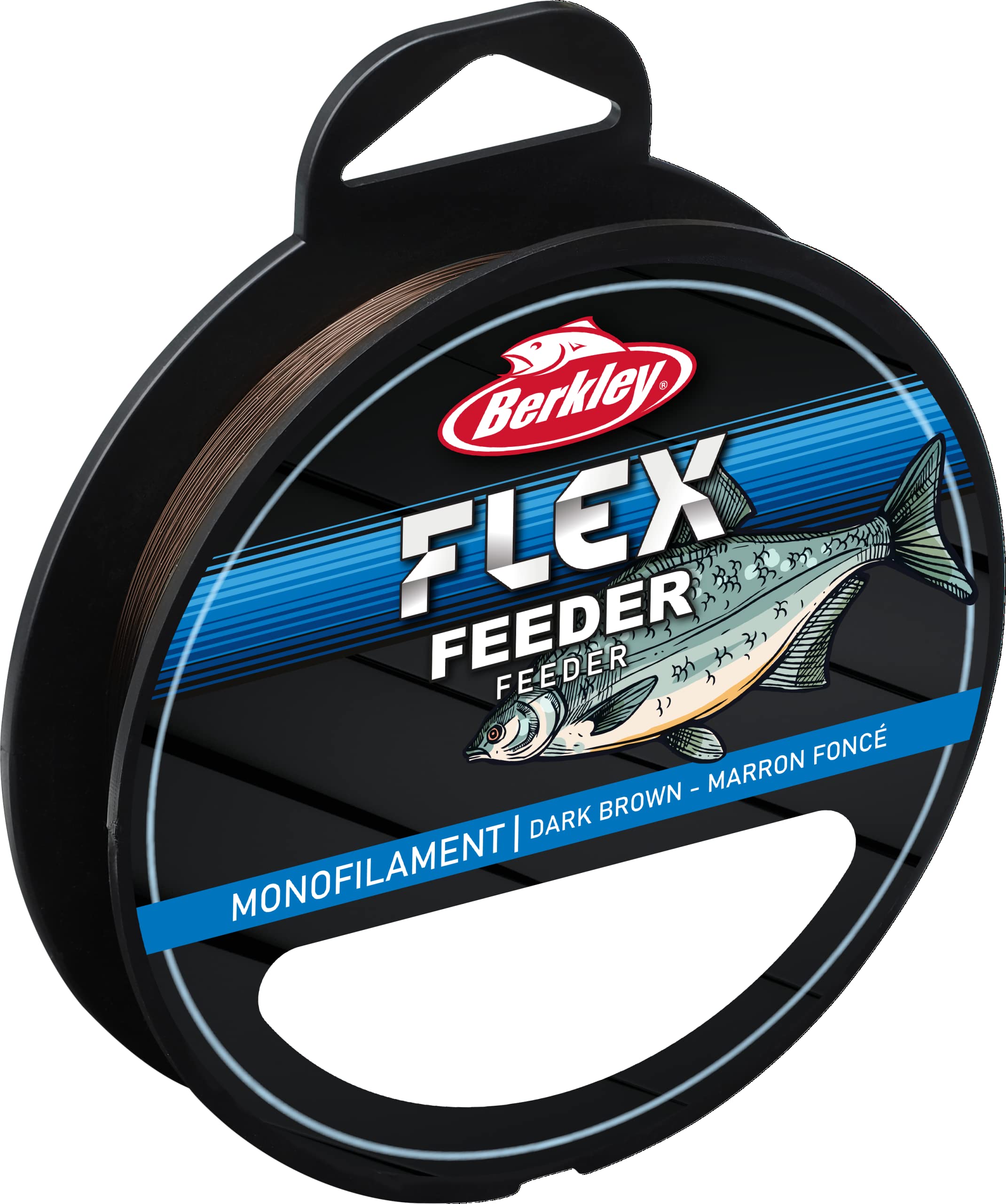 Berkley Flex Feeder, Fishing Line, Monofilament, Feeder Fishing, Roach, Bream, Tench, Unisex, Dark Brown, 0.20mm | 3.1kg | 7lb | 300m | 330yd