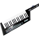 Alesis Vortex Wireless 2 USB MIDI Wireless Keytar Controller | 37 Velocity-Sensitive Keys, 8 RGB Drum Pads, Tilt Sensor and Pitch Wheel