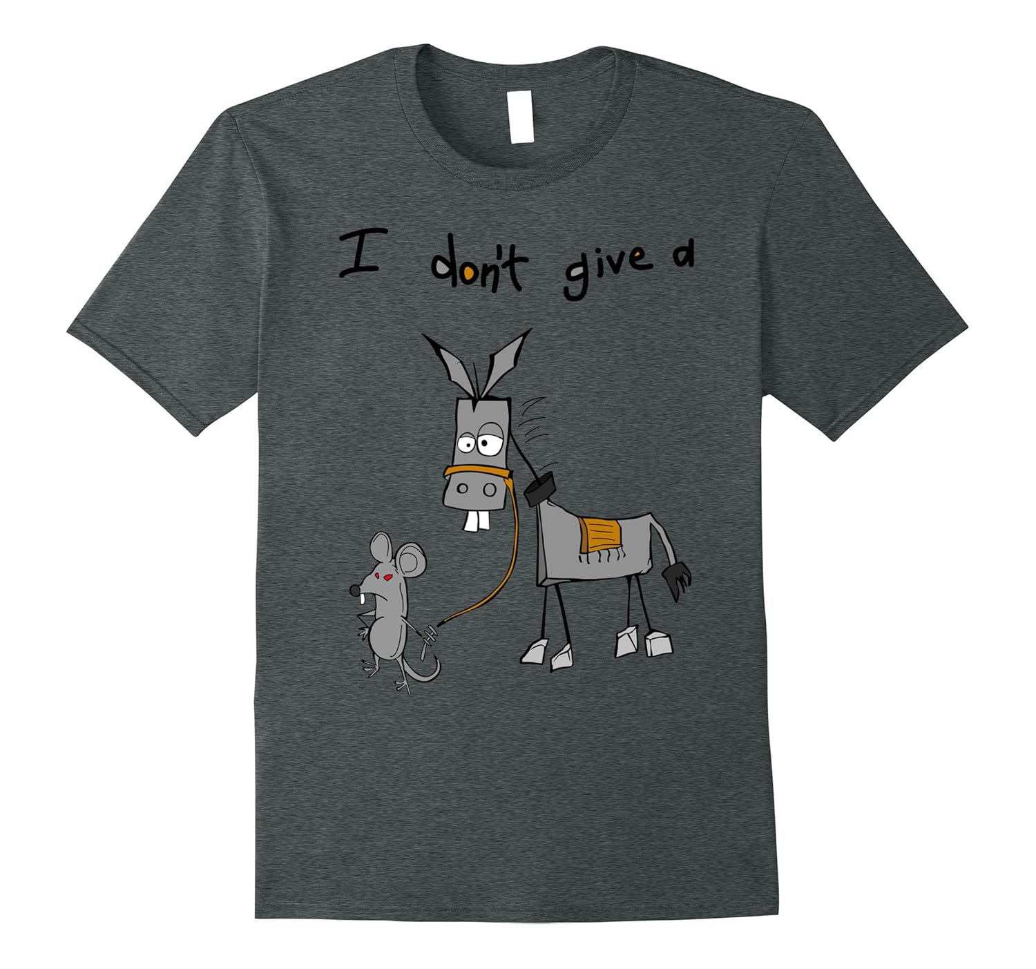 I Don't Give A Rat's Ass Donkey T-Shirt-T-Shirt