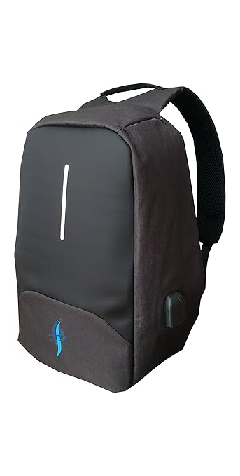 Gedith Anti Diebstahl Laptop Rucksack; USB Anschluss; wasserfest; 31 * 15 * 45 cm (für 15,6 Zoll Notebook); schwarz