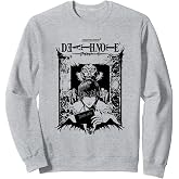 Death Note Light and Ryuk in Ornate Frame Anime Sweatshirt