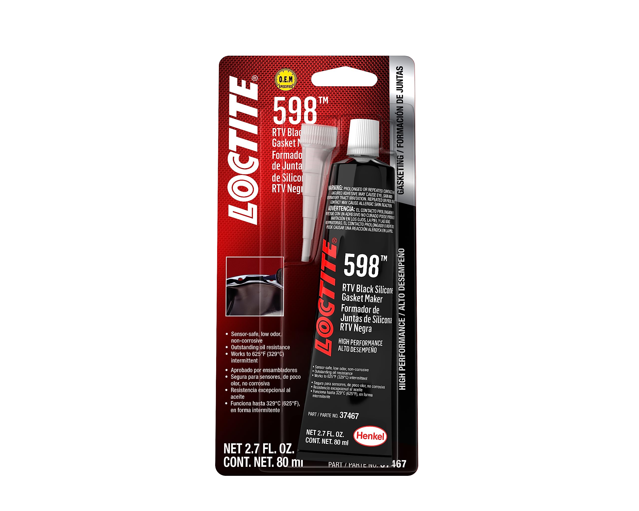 Quick Cure Rtv Mua Black RTV 598 High Performance Silicone Gasket Maker: Sensor-Safe ...