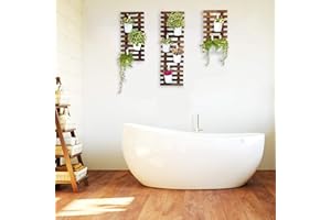Wall Planter – 3 Pack Wooden Hanging Planter for Indoor Plants, Air Plant Succulent Holder, Live Vertical Garden. Wall Mounte