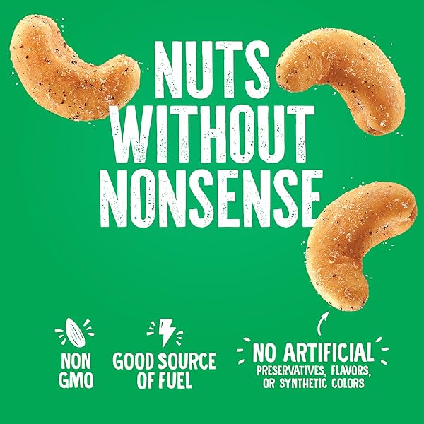 EMERALD NUTS, 100 CALORIE PACKS, 7 COUNT, SALT & PEPPER CASHEWS, 4.34 OZ