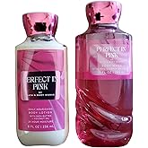 Bath & Body Works Perfect in Pink Body Lotion and Body Gel Wash 2 Piece Set