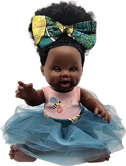 biracial doll with curly hair