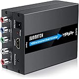 SUNNATCH HDMI to Component Converter with Scaler Function, 1080P HDMI to RGB Converter, HDMI to YPbPr 5RCA Converter, HDMI in