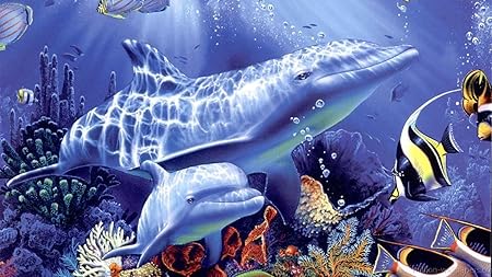 Hpcgll Peinture Diamant Kits 3d Complets Diy La Vie Marine Numero