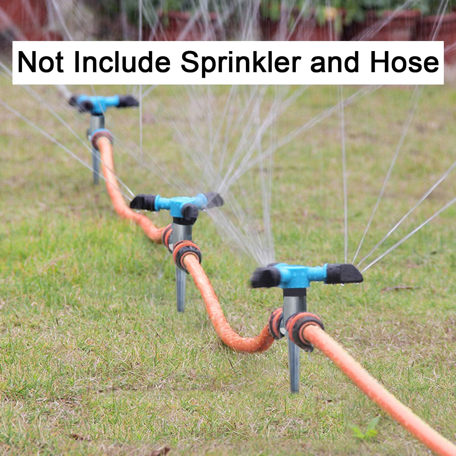 Twinkle Star 6 Pack 1/2 Inch Zinc Flow Thru Lawn Sprinkler Spike Base, Watering Sprinklers for Yard, Lawn and Grass Irrigation : Garden & Outdoor